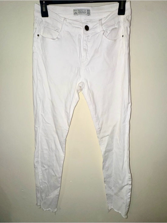 Zara Denim - Zara Trafaulic White Skinny Women's Cropped Jeans